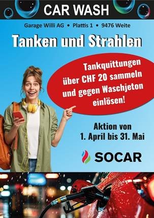 Tanken und Strahlen